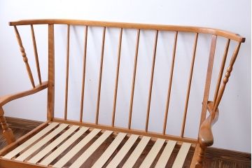 中古　フランス製　2人掛けソファ(ラブソファ)