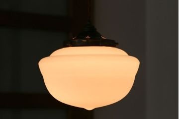 昭和レトロ　ガラス天井照明(1)