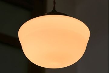 昭和レトロ　ガラス天井照明(1)