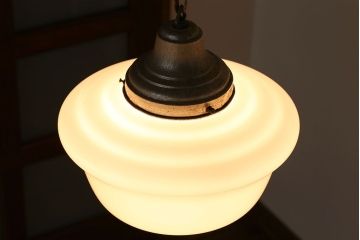 昭和レトロ　ガラス天井照明(2)