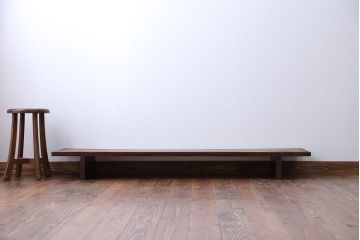 アンティーク家具　古民具・骨董　古い木の脚付き裁ち板