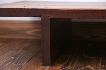 アンティーク家具　古民具・骨董　古い木の脚付き裁ち板