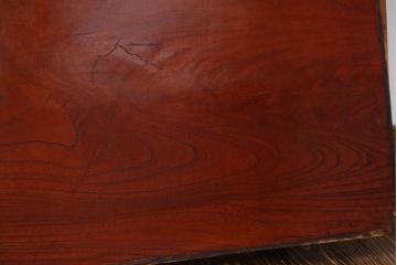 アンティーク家具　古民具・骨董　漆塗り欅の一枚板古材(材料)