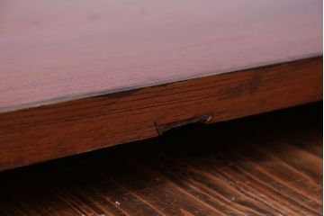 アンティーク家具　古民具・骨董　漆塗り欅の一枚板古材(材料)