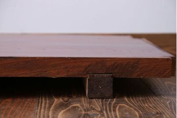 アンティーク家具　古民具・骨董　漆塗り欅の一枚板古材(材料)