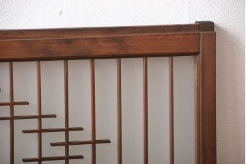 古民具・骨董　裏すりガラス付き書院戸2枚セット