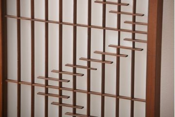 古民具・骨董　裏すりガラス付き書院戸2枚セット