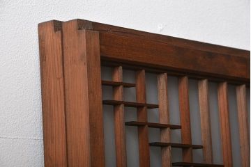 古民具・骨董　裏すりガラス付き書院戸2枚セット