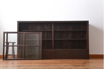 アンティーク家具　大正ロマン　大きな収納棚