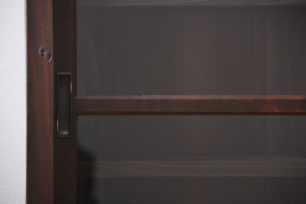 アンティーク家具　大正ロマン　大きな収納棚