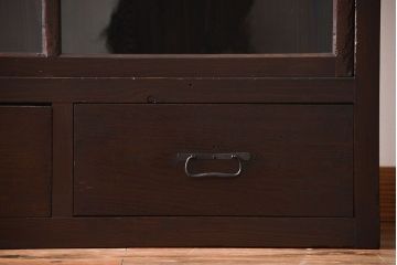 アンティーク家具　大正ロマン　大きな収納棚