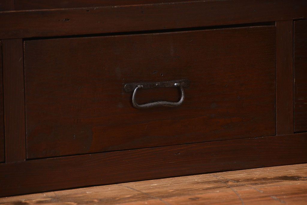 アンティーク家具　大正ロマン　大きな収納棚