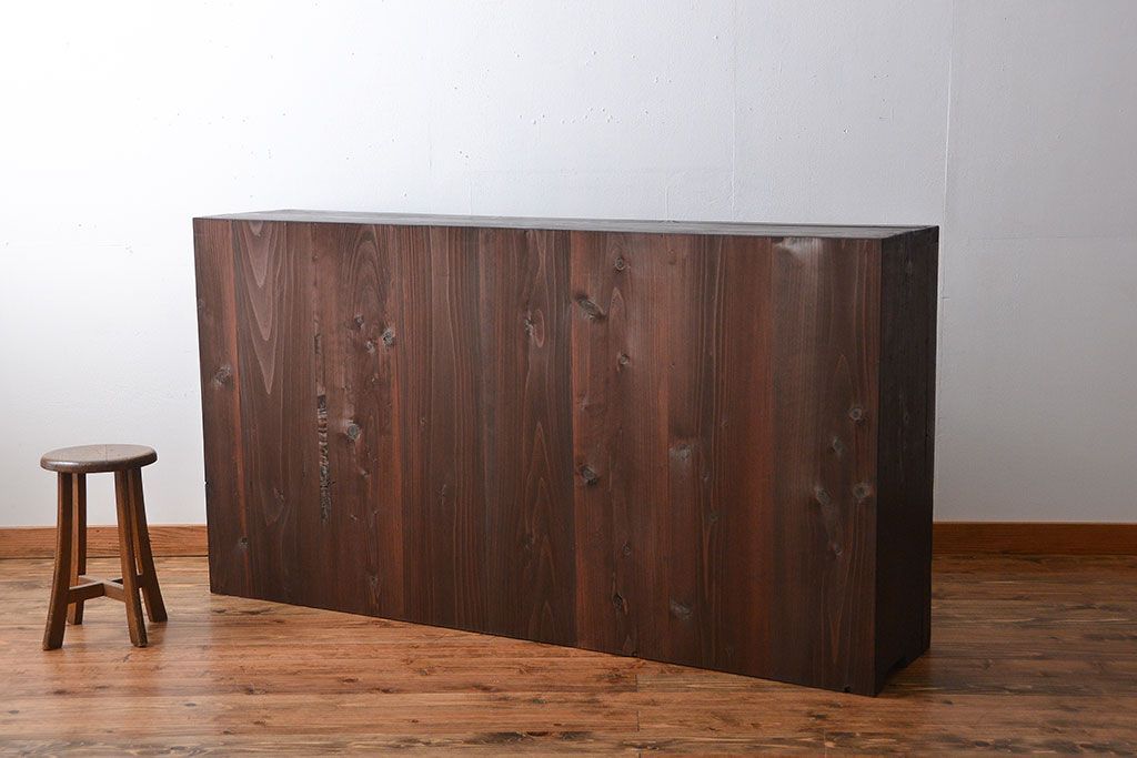 アンティーク家具　大正ロマン　大きな収納棚