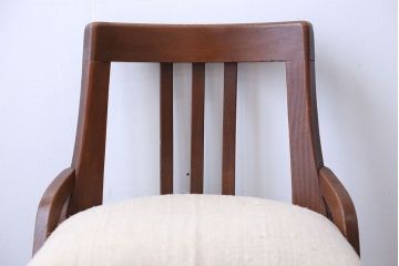 アンティーク家具　アンティーク　アンティークリネンの回転椅子