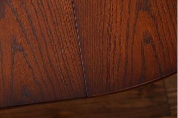 中古　イギリスアンティーク　オーク材のエクステンション丸テーブル