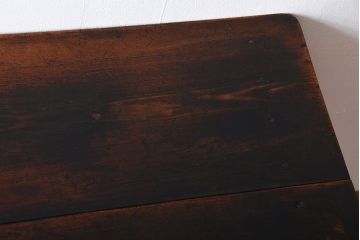 レトロ家具　昭和レトロ　古い味のあるアンティーク木製作業台(テーブル)