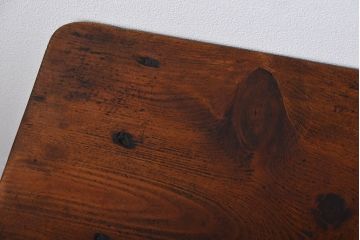 レトロ家具　昭和レトロ　古い味のあるアンティーク木製作業台(テーブル)