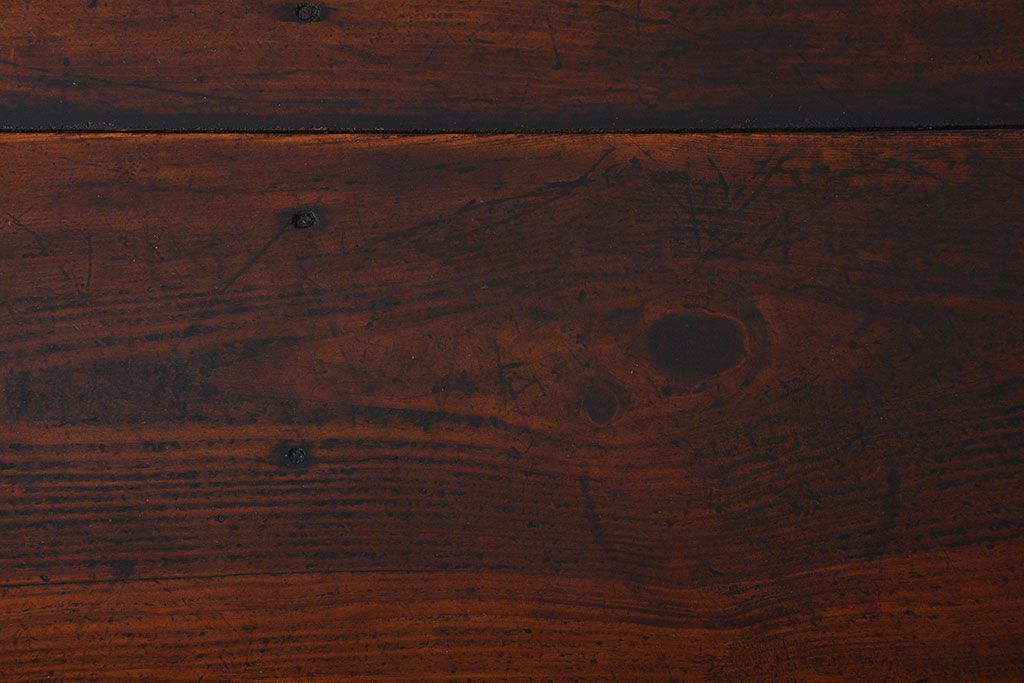 レトロ家具　昭和レトロ　古い味のあるアンティーク木製作業台(テーブル)