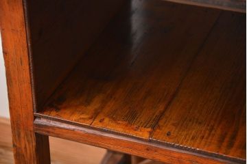 レトロ家具　昭和レトロ　古い味のあるアンティーク木製作業台(テーブル)