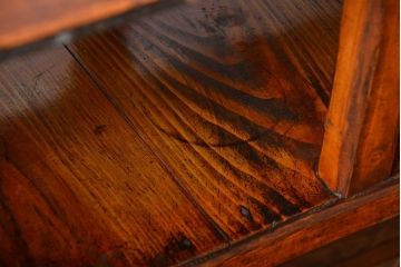 レトロ家具　昭和レトロ　古い味のあるアンティーク木製作業台(テーブル)