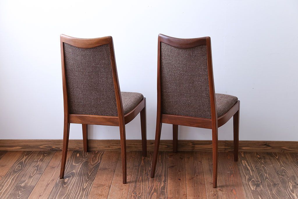 ヴィンテージ家具　北欧ビンテージ　G-PLAN(ジープラン)　チーク材のダイニングチェア　2脚セット(1)