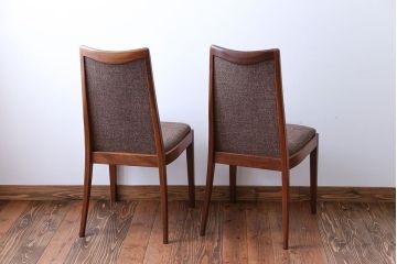 ヴィンテージ家具　北欧ビンテージ　G-PLAN(ジープラン)　チーク材のダイニングチェア　2脚セット(1)