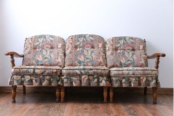 中古　飛騨産業　穂高　WINDSOR　3人掛けソファ(チェア)