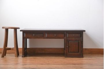 中古　北海道民芸家具　文机