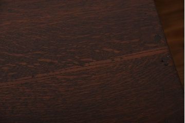 アンティーク家具　アンティーク　ナラ材の変わり型片袖机