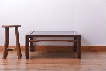 アンティーク家具　古民具・骨董　唐木の座卓