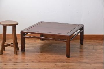 アンティーク家具　古民具・骨董　唐木の座卓