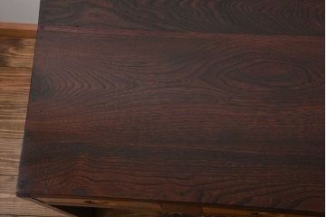 レトロ家具　昭和レトロ　ナラ材のかわいい片袖机