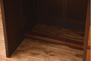 レトロ家具　昭和レトロ　ナラ材のかわいい片袖机