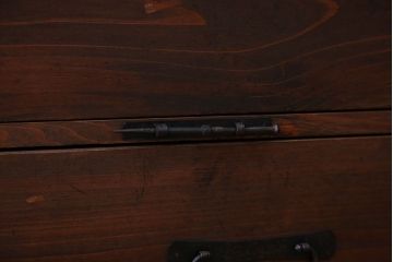 アンティーク家具　脚付き　観音開き時代箪笥ローボード