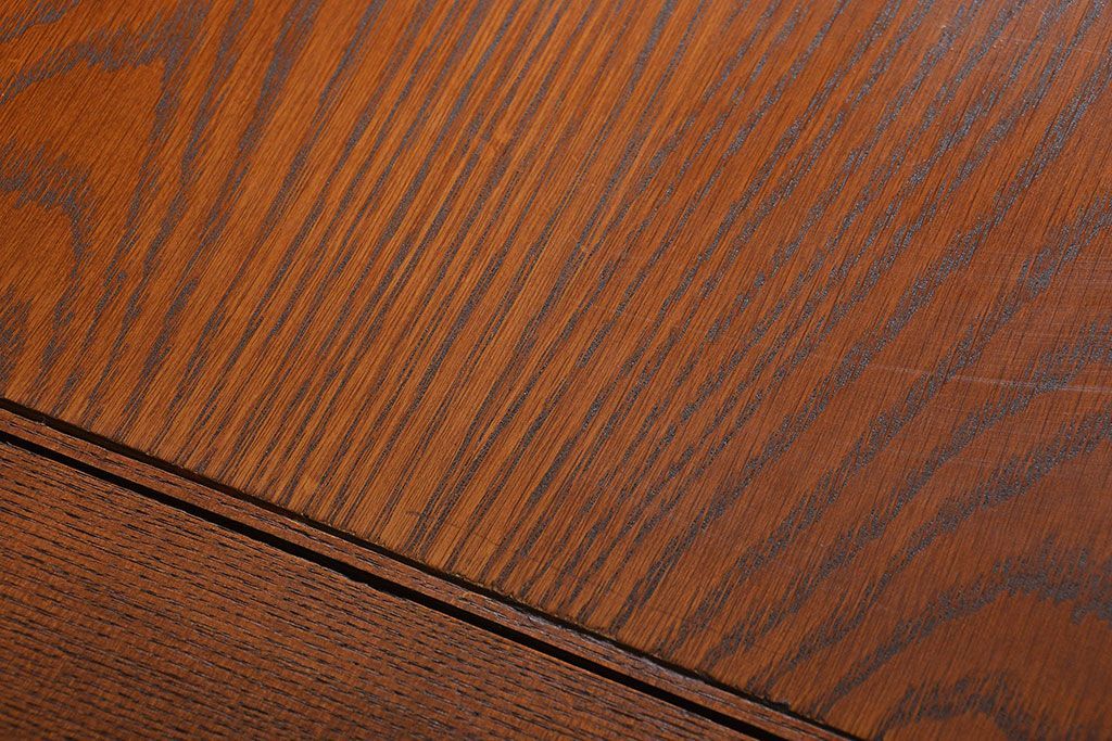 アンティーク家具　アンティーク　ナラ材!組み立て式両袖机