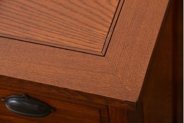 アンティーク家具　アンティーク　ナラ材!組み立て式両袖机