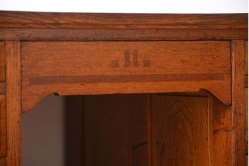 アンティーク家具　アンティーク　ナラ材!組み立て式両袖机