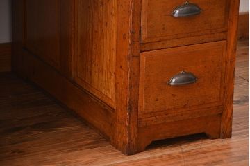 アンティーク家具　アンティーク　ナラ材!組み立て式両袖机