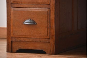 アンティーク家具　アンティーク　ナラ材!組み立て式両袖机