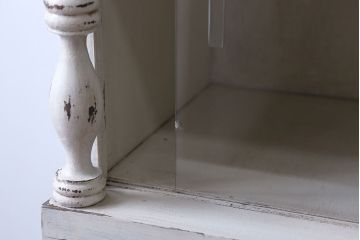 アンティーク家具　アンティークペイント　2杯引き出し付き本箱