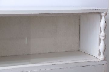 アンティーク家具　アンティークペイント　2杯引き出し付き本箱