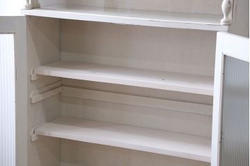 アンティーク家具　アンティークペイント　2杯引き出し付き本箱