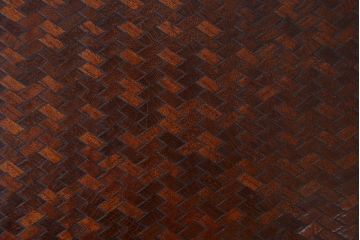 アンティーク家具　古民具・骨董　網代模様天板の座卓