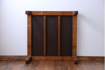 アンティーク家具　古民具・骨董　網代模様天板の座卓