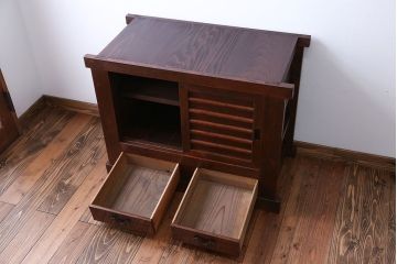 アンティーク家具　古民具・骨董　三尺水屋箪笥サイドボード