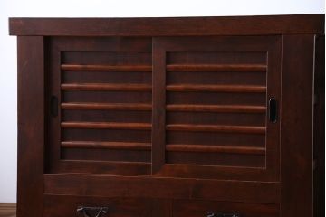 アンティーク家具　古民具・骨董　三尺水屋箪笥サイドボード