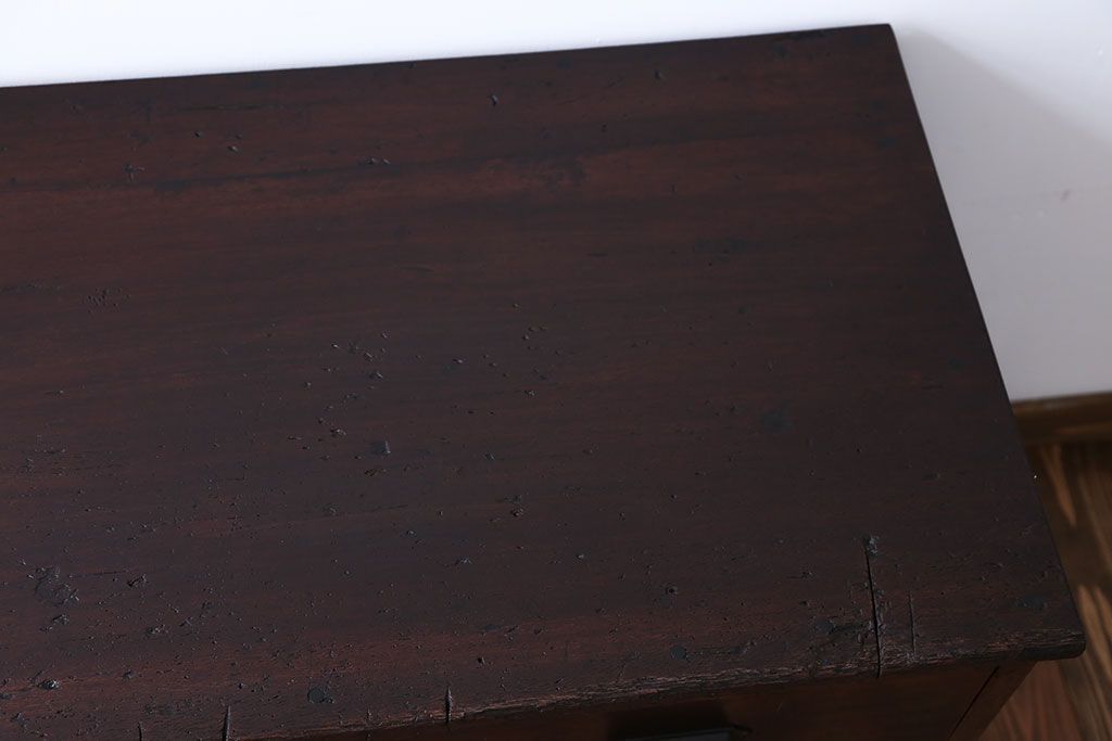 アンティーク家具　アンティーク　前面ナラ材の上品なチェスト