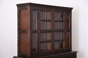 中古　北海道民芸家具　食器棚