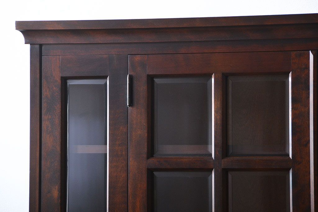 中古　北海道民芸家具　食器棚