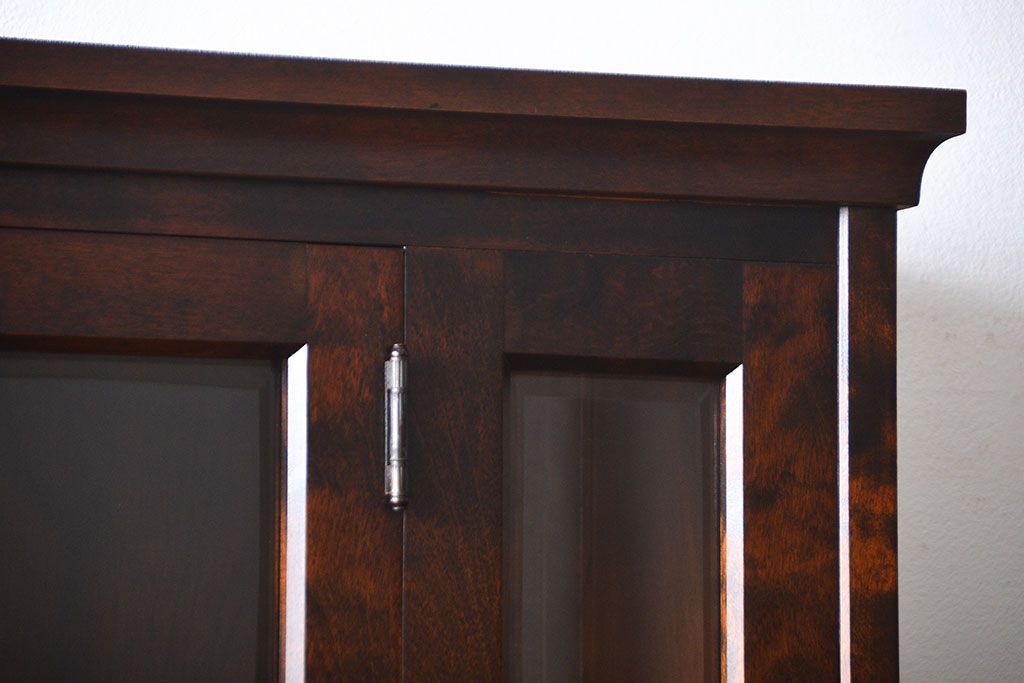 中古　北海道民芸家具　食器棚